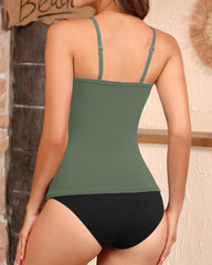 Emo - Women's Bandeau Bikini Swimsuits 2 Piece Strapless Tummy Control Bathing Suit