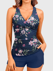Women Tankini Swimsuits with Shorts Two Piece Tummy Control Bathing Suits