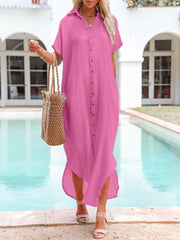 Emo - White Solid Color Long Sun-proof Cardigan Cover Up