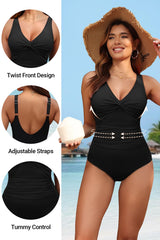 Emo - Women Tummy Control One Piece Swimsuit - Push Up Bathing Suit Full Coverage Slimming Swimwear