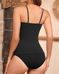 Emo - Women's Bandeau Bikini Swimsuits 2 Piece Strapless Tummy Control Bathing Suit