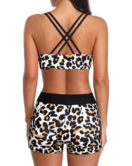 Emo - 3 Piece Tankini Swimsuits for Women Tummy Control Bathing Suits