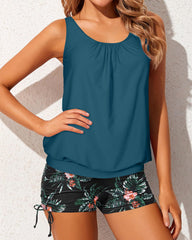 Emo - Tankini Swimsuits for Women 2 Piece Bathing Suits Tops with Boyshorts