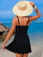 Emo - Women's New Mesh One Piece Swim Dress Swimsuit Tummy Control Bathing Suit