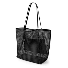 Emo - Women's Swimming Beach Bag Portable One Shoulder Storage Bag Crossbody Bag Versatile Mesh Bag