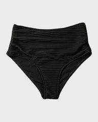 Emo - Textured Knot-Front High-Waisted Bikini Set