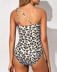 Emo - One Shoulder One Piece Swimsuit for Women Tummy Control Bathing Suits