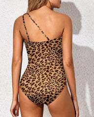 Emo - One Shoulder One Piece Swimsuit for Women Tummy Control Bathing Suits