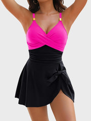 Emo - Knot Detail Skirted One-Piece Swimsuit