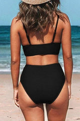 Emo - V-Neck High Waist Bikini