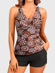 Women Tankini Swimsuits with Shorts Two Piece Tummy Control Bathing Suits