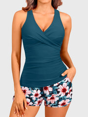 Women Tankini Swimsuits with Shorts Two Piece Tummy Control Bathing Suits
