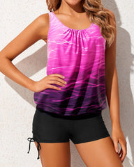 Emo - Tankini Swimsuits for Women 2 Piece Bathing Suits Tops with Boyshorts