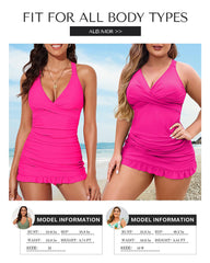 Emo - Deep V Cross Back Ruched One Piece Swimsuit