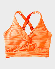 Emo - Textured Knot-Front High-Waisted Bikini Set