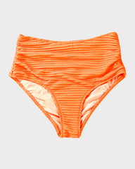 Emo - Textured Knot-Front High-Waisted Bikini Set