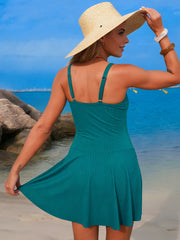 Emo - Women's New Mesh One Piece Swim Dress Swimsuit Tummy Control Bathing Suit