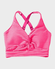 Emo - Textured Knot-Front High-Waisted Bikini Set