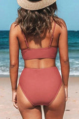 Emo - V-Neck High Waist Bikini