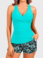 Women Tankini Swimsuits with Shorts Two Piece Tummy Control Bathing Suits