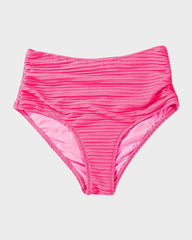 Emo - Textured Knot-Front High-Waisted Bikini Set