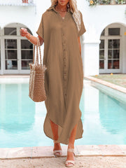 Emo - White Solid Color Long Sun-proof Cardigan Cover Up