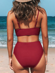 Emo - V-Neck High Waist Bikini