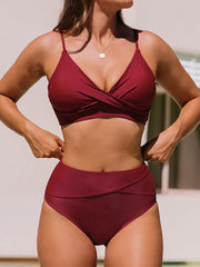 Emo - V-Neck High Waist Bikini