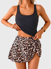 Emo - Tankini Swimsuit for Women Tummy Control Two Piece Bathing Suit High Waisted Tank Top with Swim Skirt