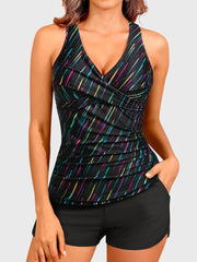 Women Tankini Swimsuits with Shorts Two Piece Tummy Control Bathing Suits