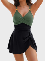 Emo - Knot Detail Skirted One-Piece Swimsuit