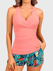 Women Tankini Swimsuits with Shorts Two Piece Tummy Control Bathing Suits