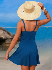 Emo - Women's New Mesh One Piece Swim Dress Swimsuit Tummy Control Bathing Suit
