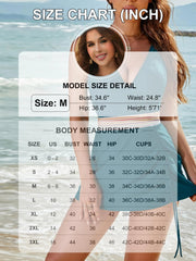 Emo - Women One Piece Swim Dress Tummy Control Swimsuits Slimming Color Block Drawstring Bathing Suit