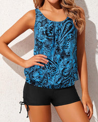 Emo - Tankini Swimsuits for Women 2 Piece Bathing Suits Tops with Boyshorts