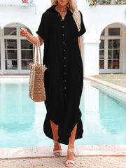 Emo - White Solid Color Long Sun-proof Cardigan Cover Up