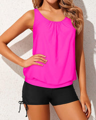 Emo - Tankini Swimsuits for Women 2 Piece Bathing Suits Tops with Boyshorts