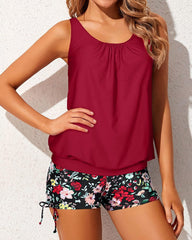 Emo - Tankini Swimsuits for Women 2 Piece Bathing Suits Tops with Boyshorts