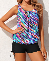 Emo - Tankini Swimsuits for Women 2 Piece Bathing Suits Tops with Boyshorts