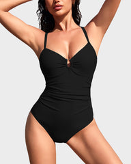 Emo - Smart Sculpt U-Ring Cut Out Shaping Swimsuit