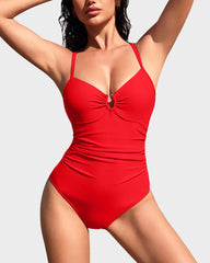 Emo - Smart Sculpt U-Ring Cut Out Shaping Swimsuit