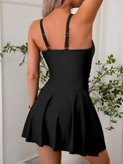 Emo - Women's Mesh One Piece Swim Dress Swimsuit Tummy Control Bathing Suit