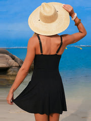Emo - Women's New Mesh One Piece Swim Dress Swimsuit Tummy Control Bathing Suit