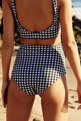 Emo - Sport High Waist Gingham Bikini Swimsuit